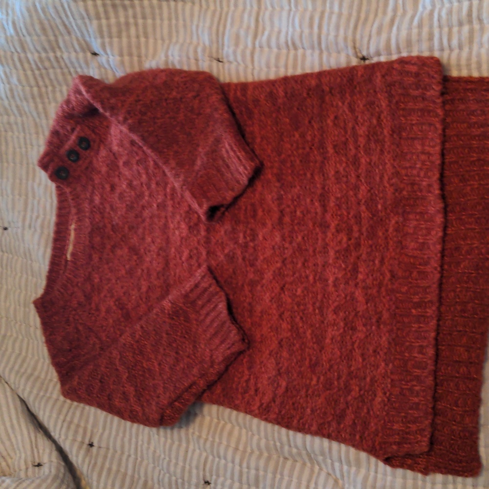 Burnt orange sweater